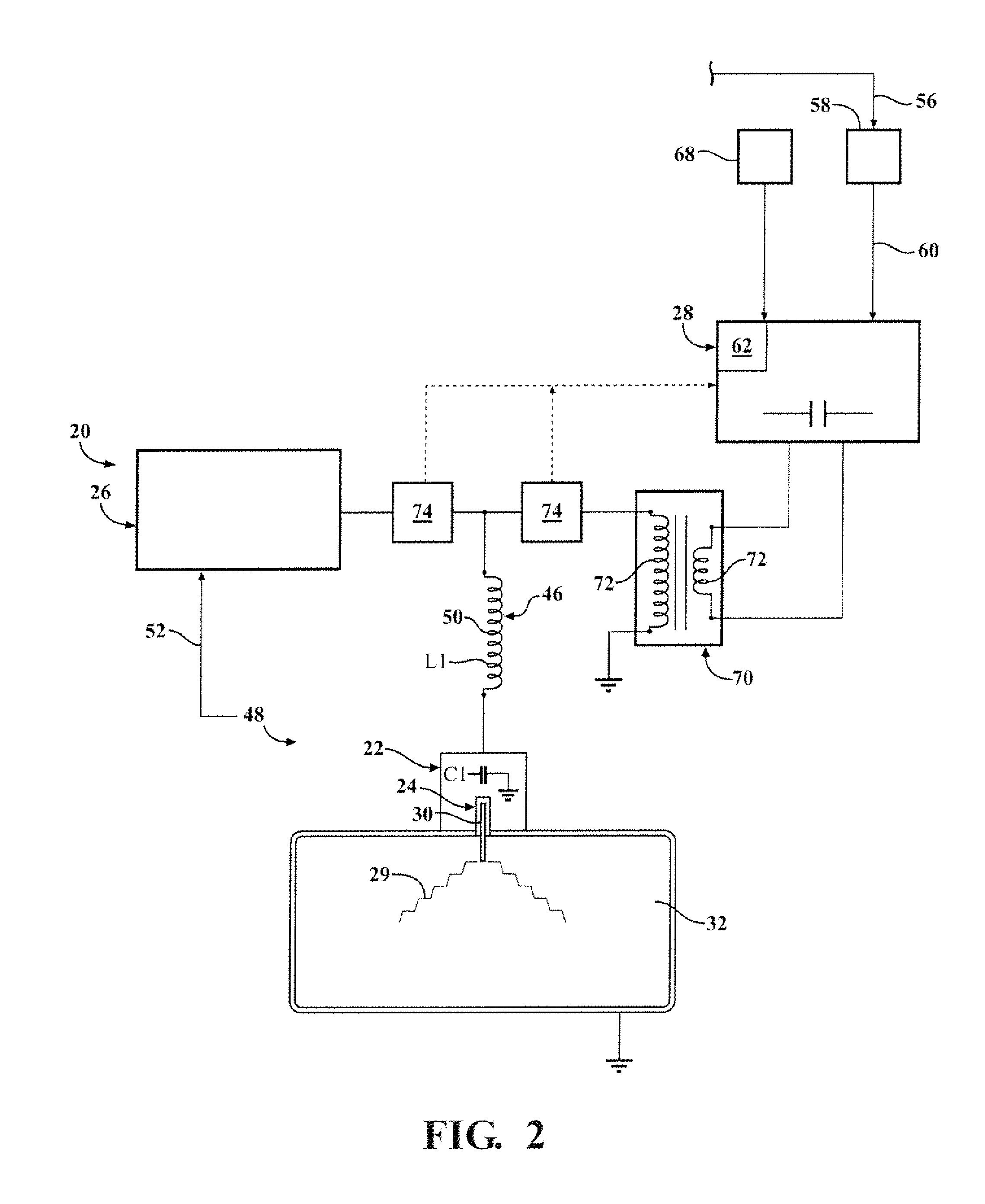 Electrical arrangement of hybrid ignition device