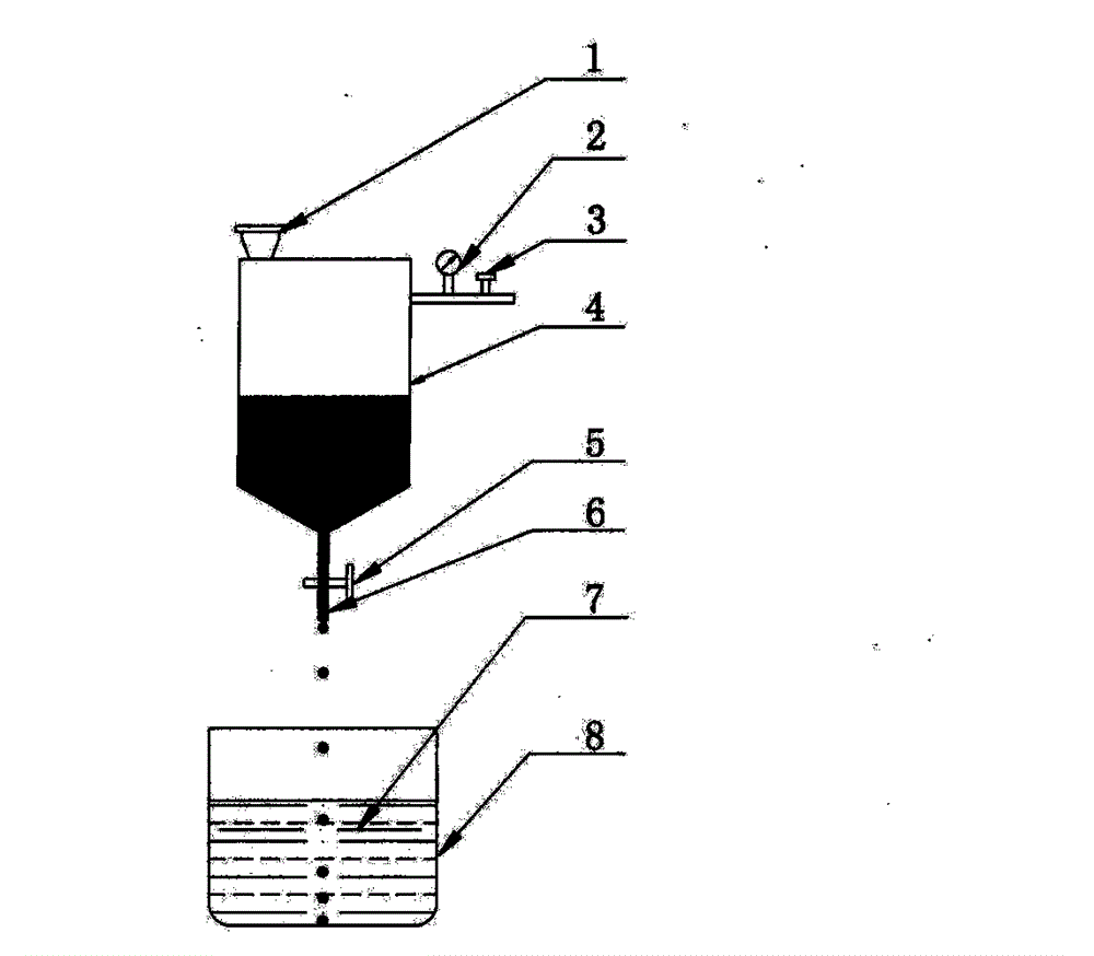 Chitosan spherical honeycombed grain material, producing method and apparatus thereof