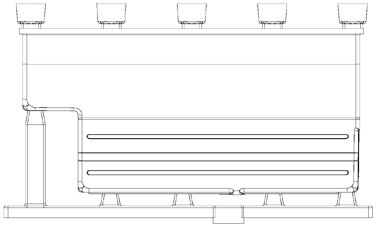 Mold-free formation casting method of high-performance aluminum alloy casting