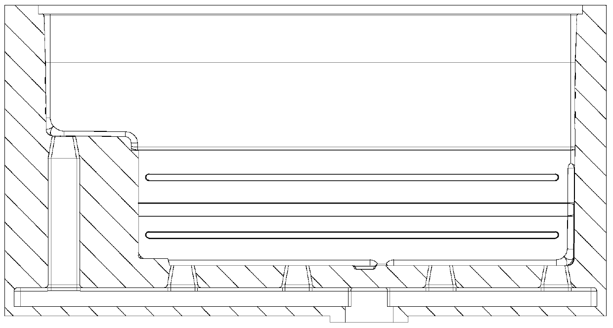 Mold-free formation casting method of high-performance aluminum alloy casting