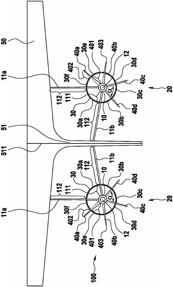 Arrangement for multi screw vessels comprising external propeller shafts as well as method for producing such an arrangement