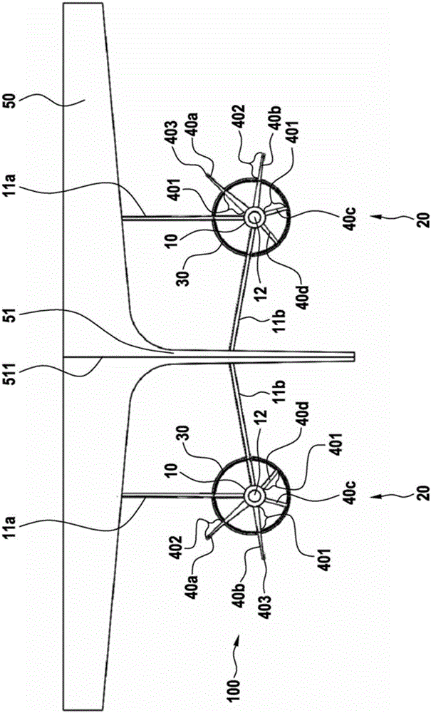 Arrangement for multi screw vessels comprising external propeller shafts as well as method for producing such an arrangement