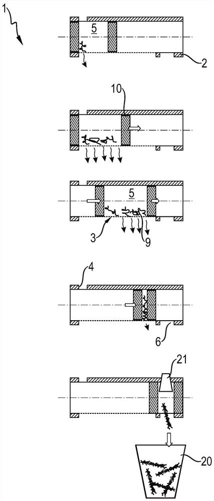 System for filtering liquid, water-conducting household appliance, method for filtering liquid