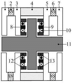 Permanent magnet bias single-degree-of-freedom axial magnetic bearing