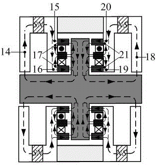 Permanent magnet bias single-degree-of-freedom axial magnetic bearing