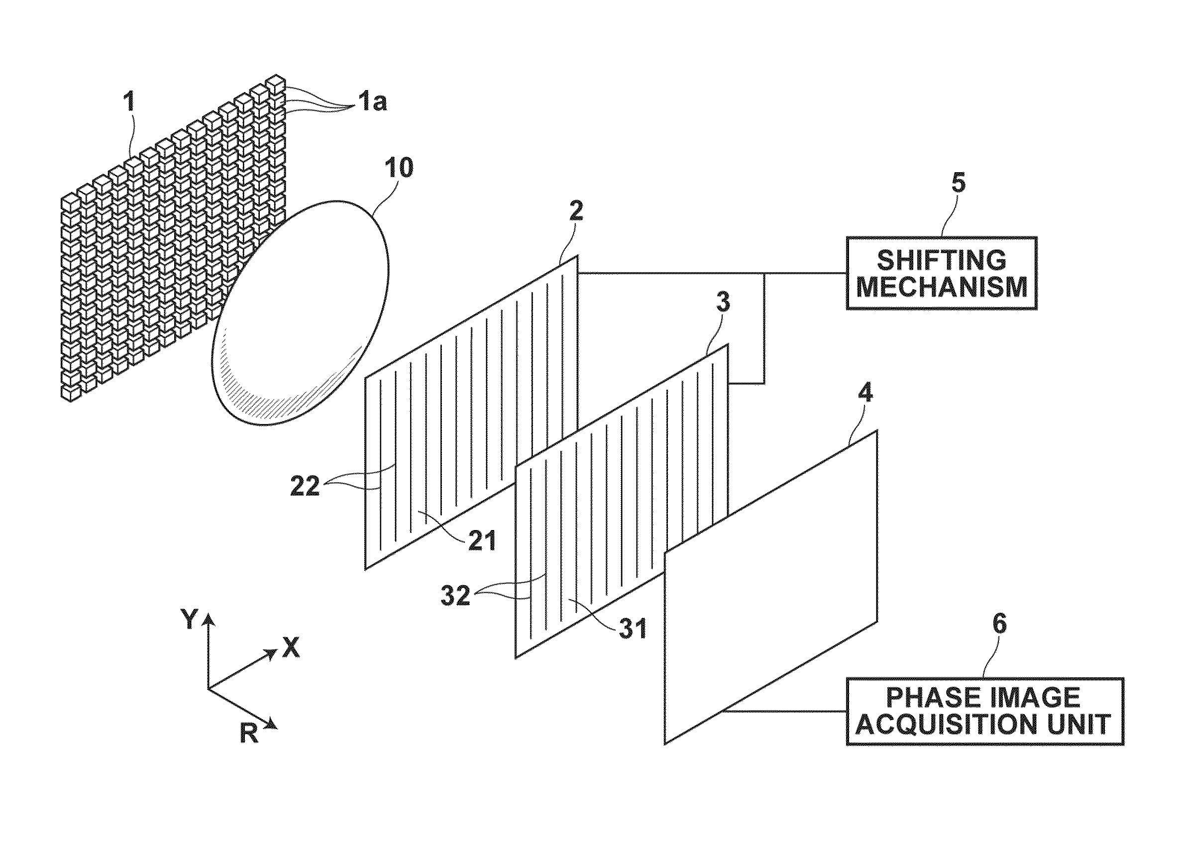 Radiation phase contrast imaging apparatus