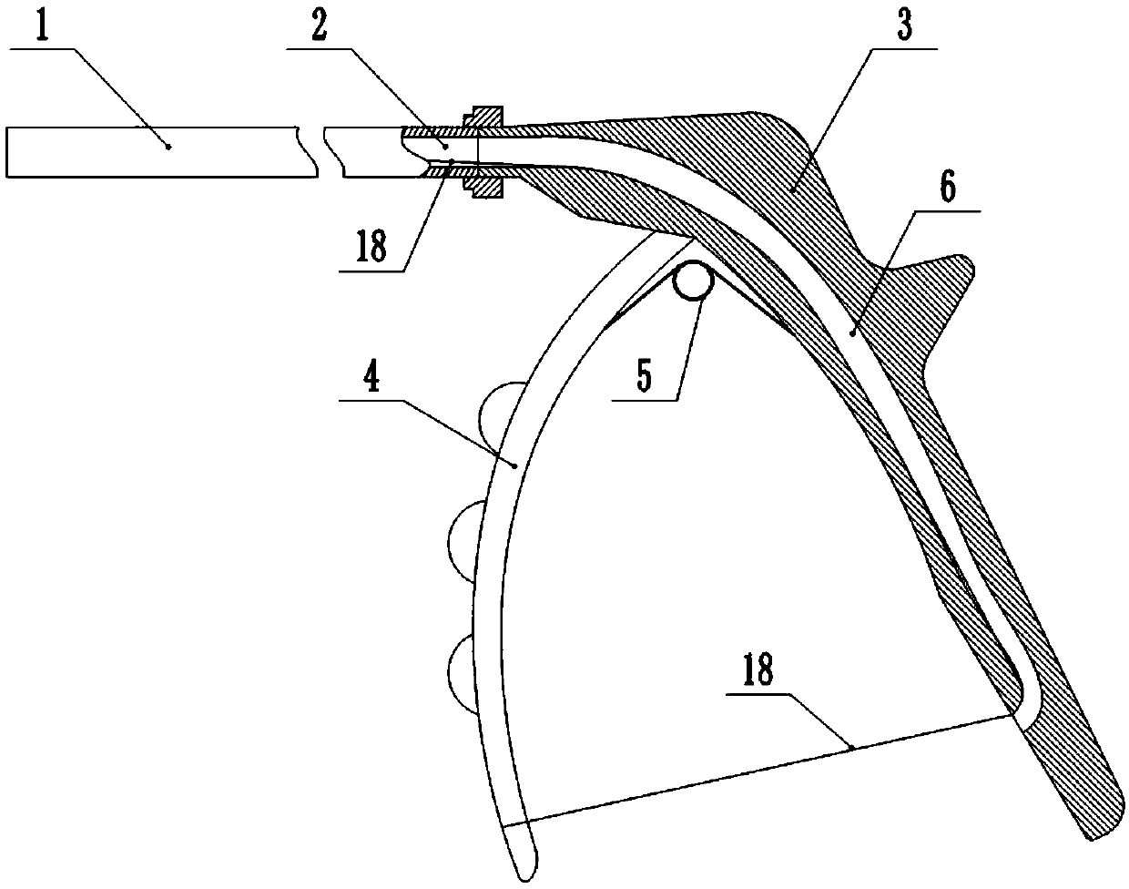 Opening instrument for laparoscope operation