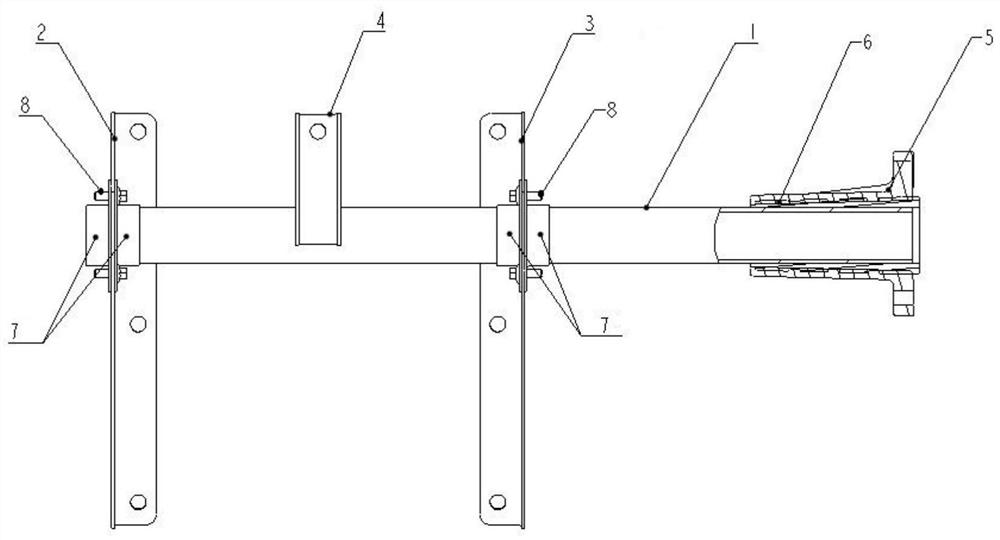 Aluminum alloy fender bracket connecting structure