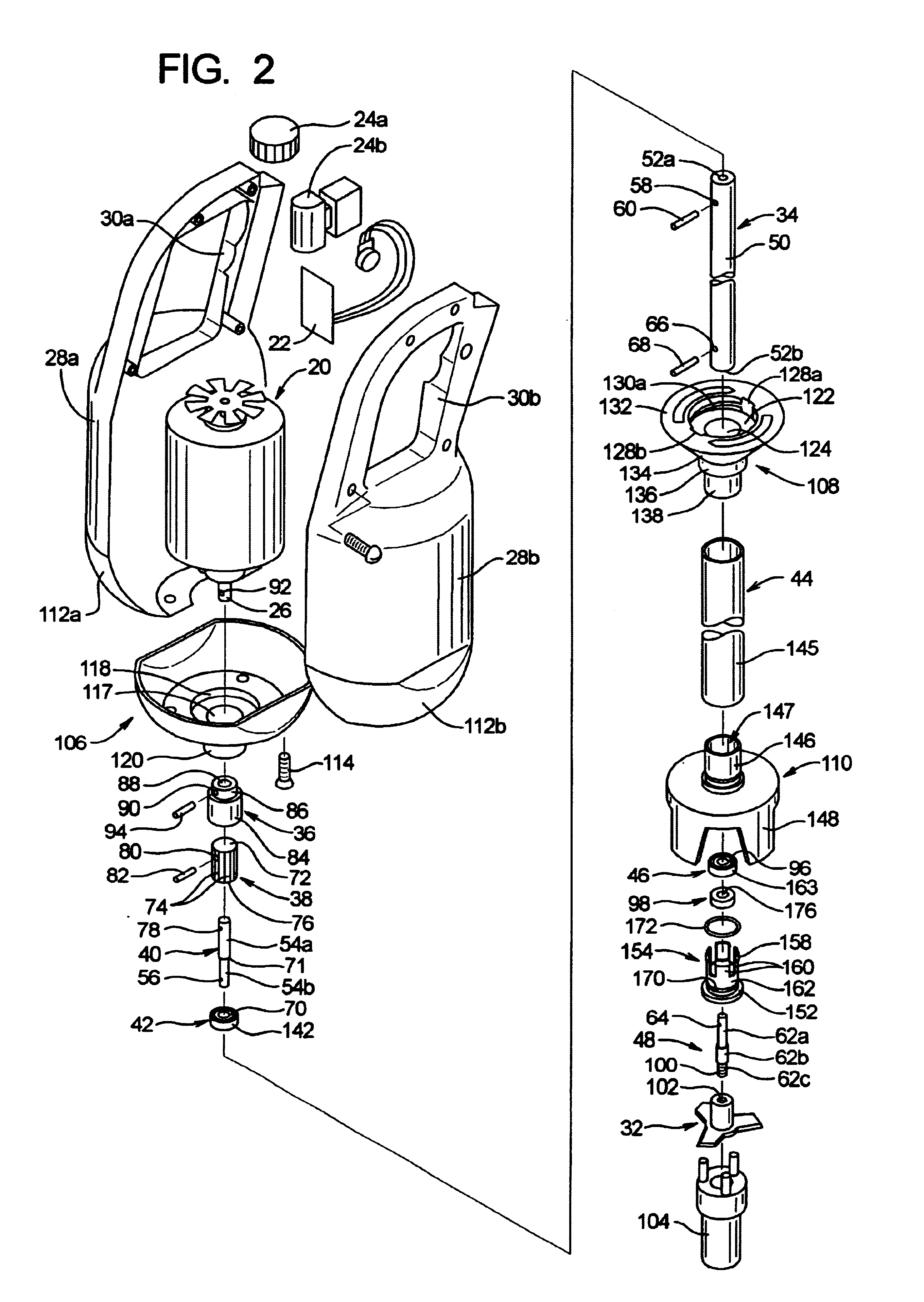 Hand-held wand mixer