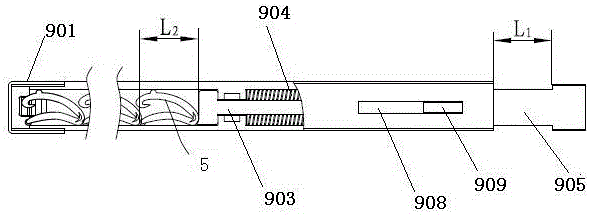 Medical biological clamping box for hair connecting