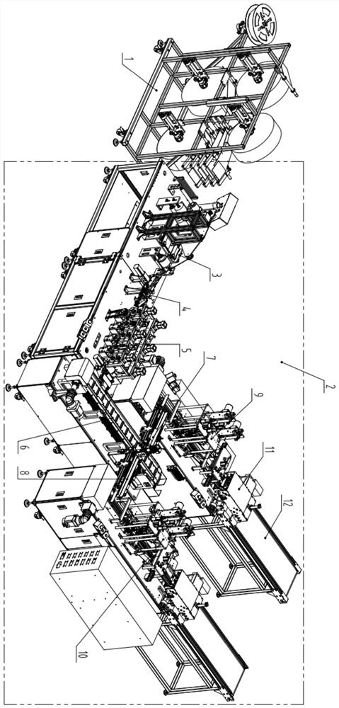 Plane mask (one-driven-two) production line