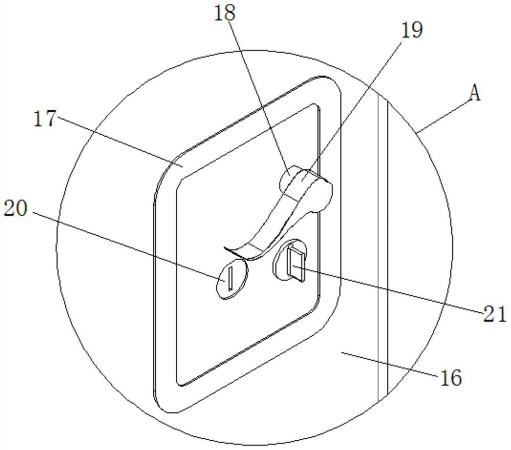 A door-in-door partition two-way track-type movable door