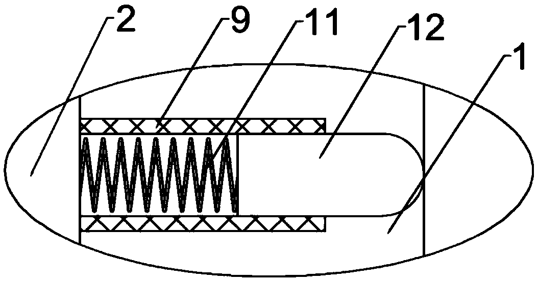 A concealed charging pile mounting structure