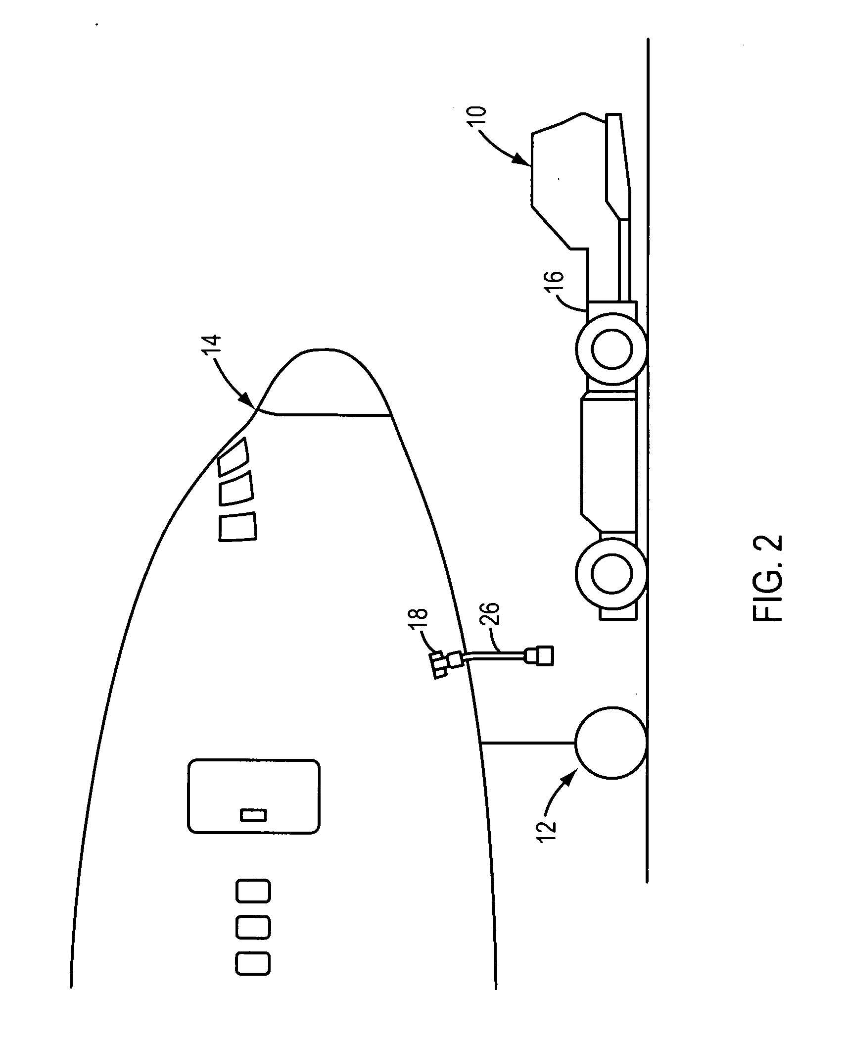 Aircraft GPU connection method and apparatus