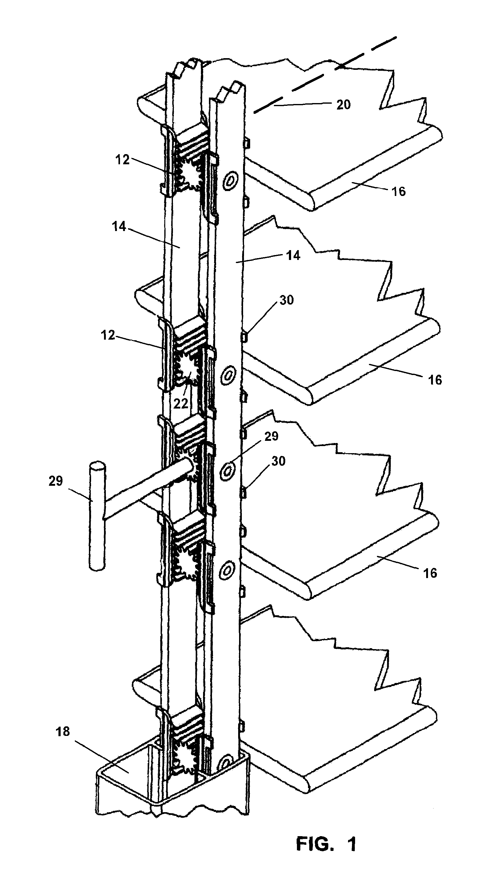 Louver rotation apparatus and method