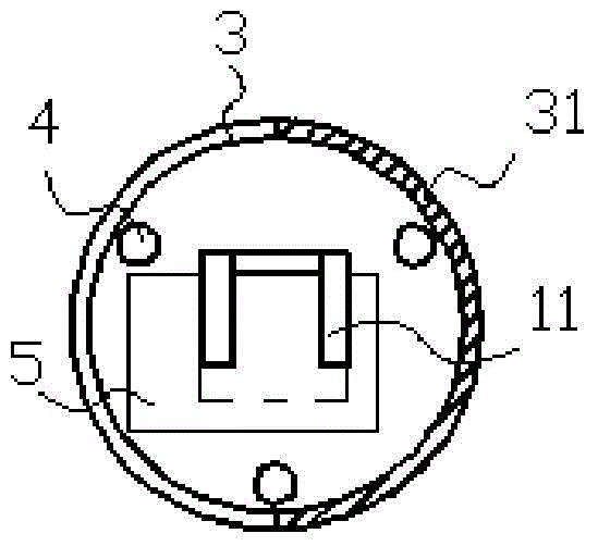 Ball rod with chalk box