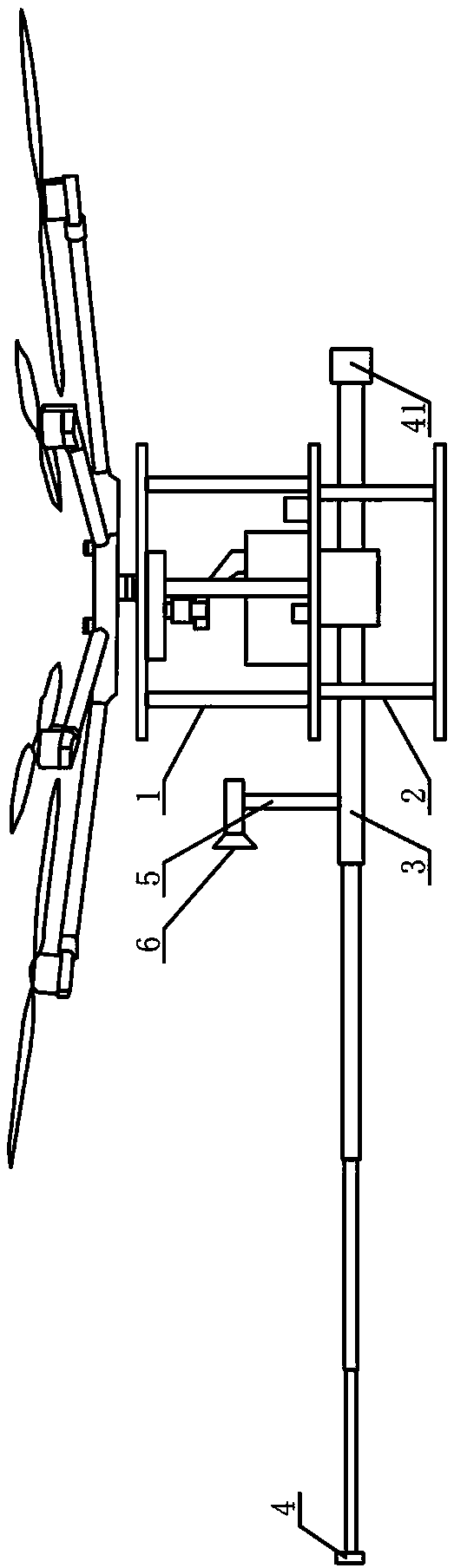 Ground-air linkage composite insulator electrified detection system