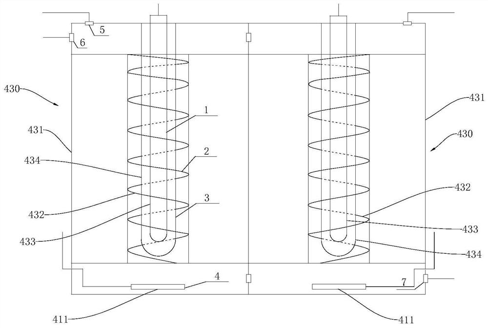 Equipment for treating unsymmetrical dimethylhydrazine-containing wastewater