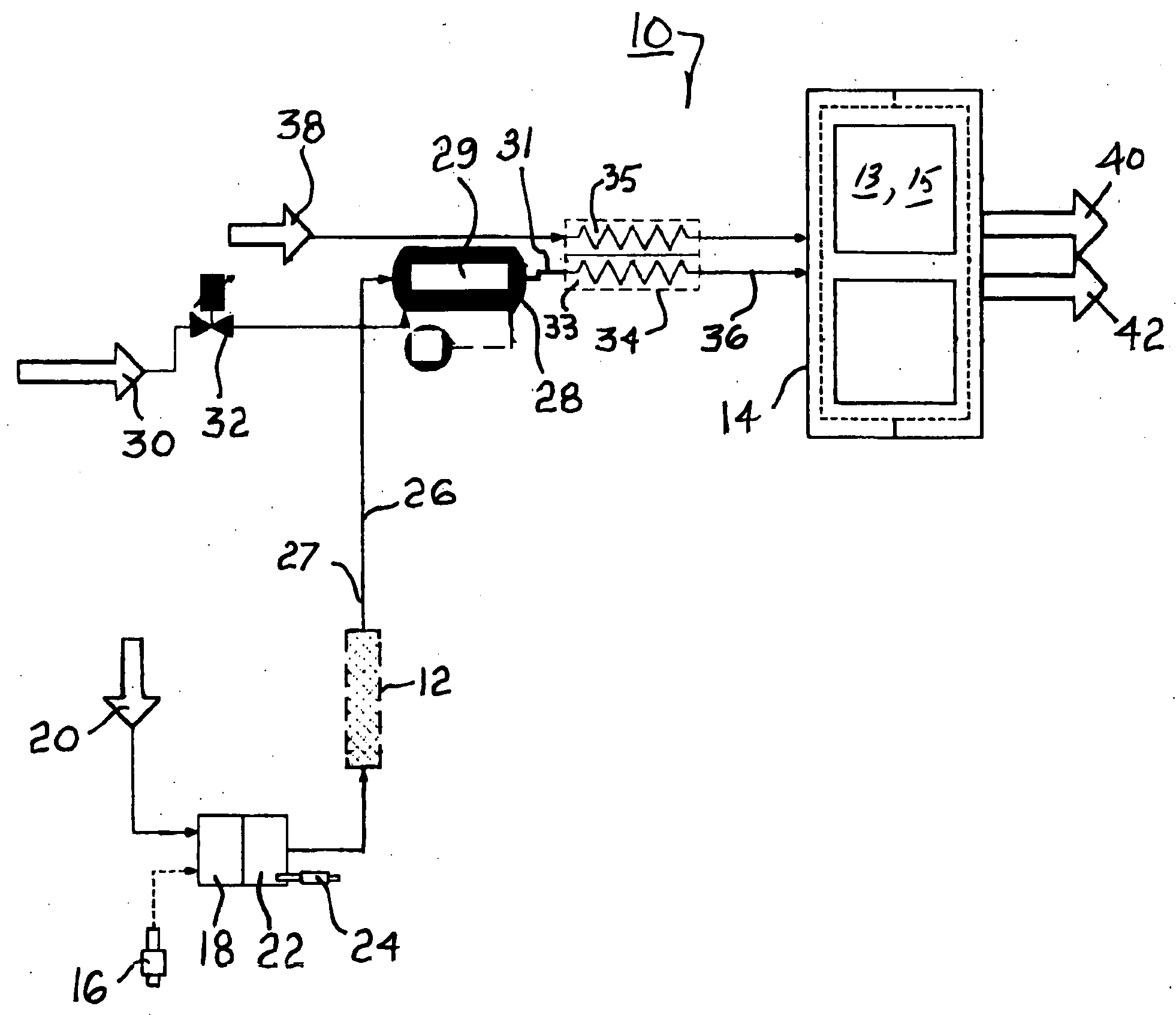 Solid-oxide fuel cell system having an upstream reformate combustor