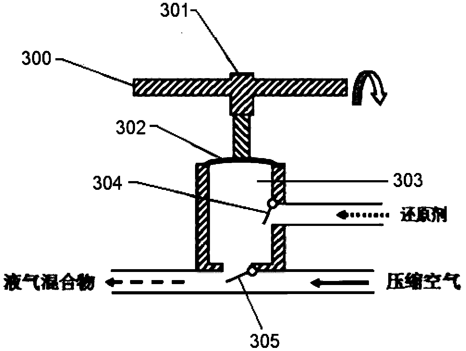 Metering pump liquid release control device of post-processing system for internal combustion engine tail gas purification