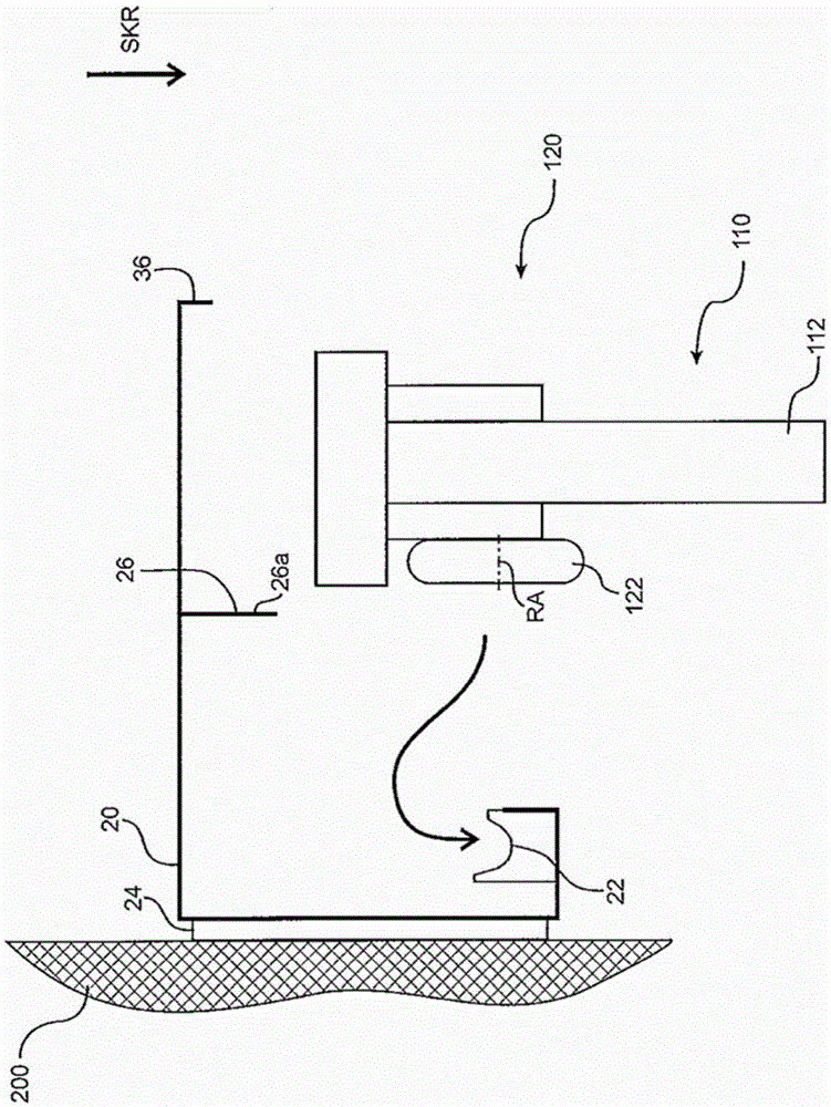 Running track device for the movable support of at least one first roller carriage and at least one second roller carriage