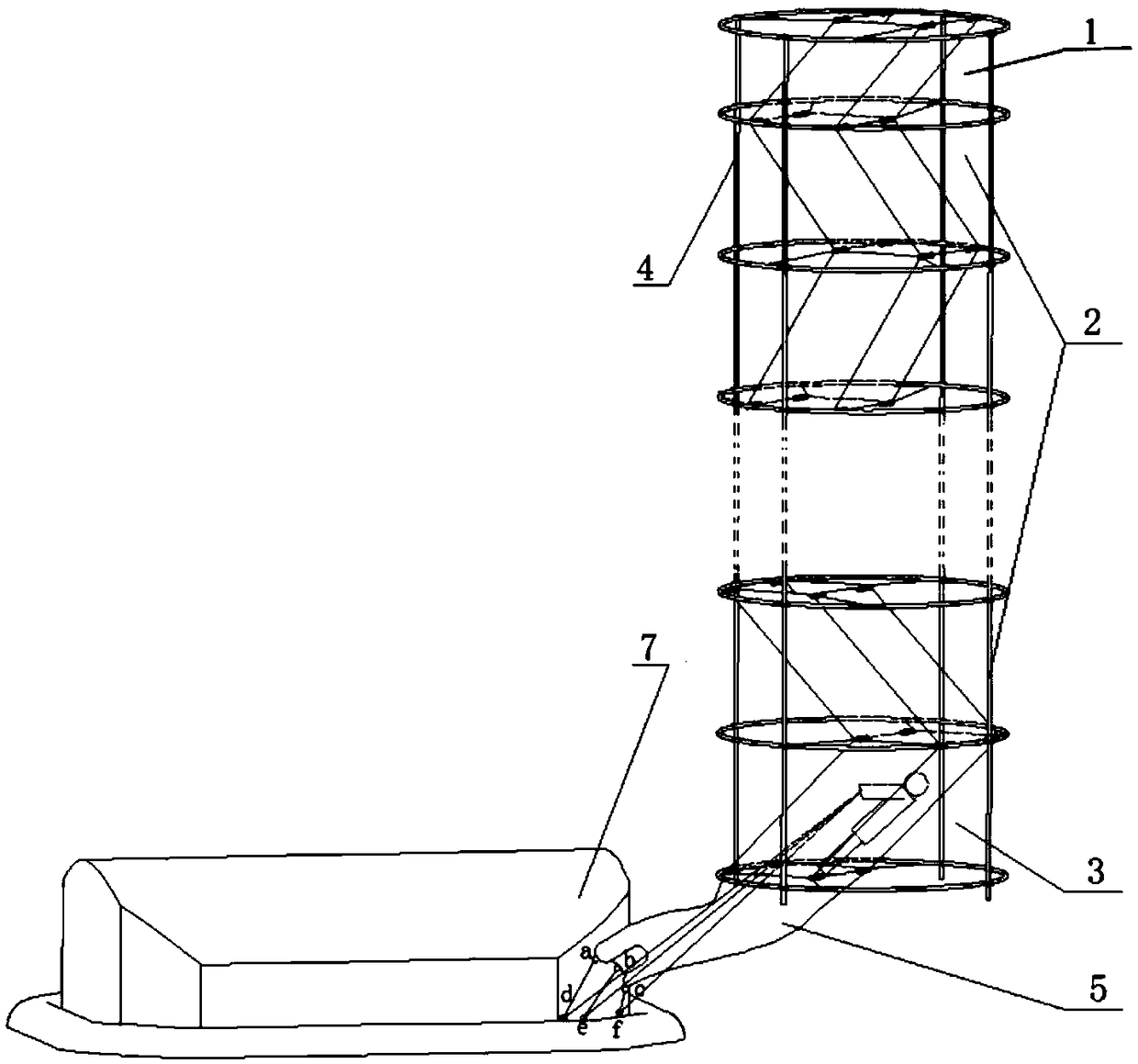 Novel space marine evacuation channel and evacuation method thereof