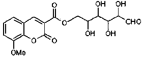 Preparation method and application of 8-methoxycoumarin-3-glucose ester formate