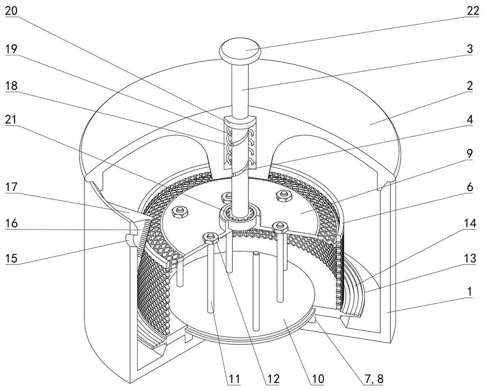 A device for decocting and filtering traditional Chinese medicine