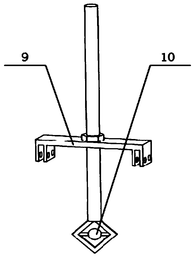 Experimental device for vortex-induced vibration piezoelectric energy harvester in water flow and use method of experimental device