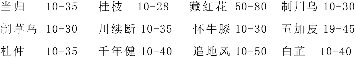 Medicinal liquor for treating rheumatic bone diseases and preparation method thereof