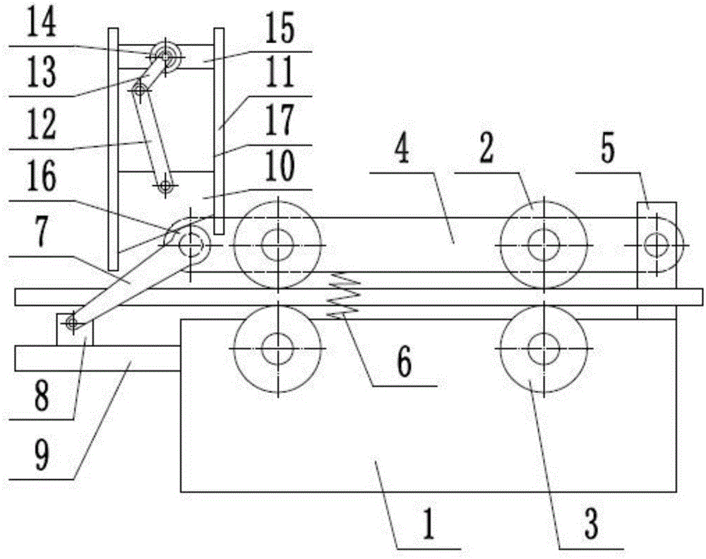 Sliding block type plate feeding device