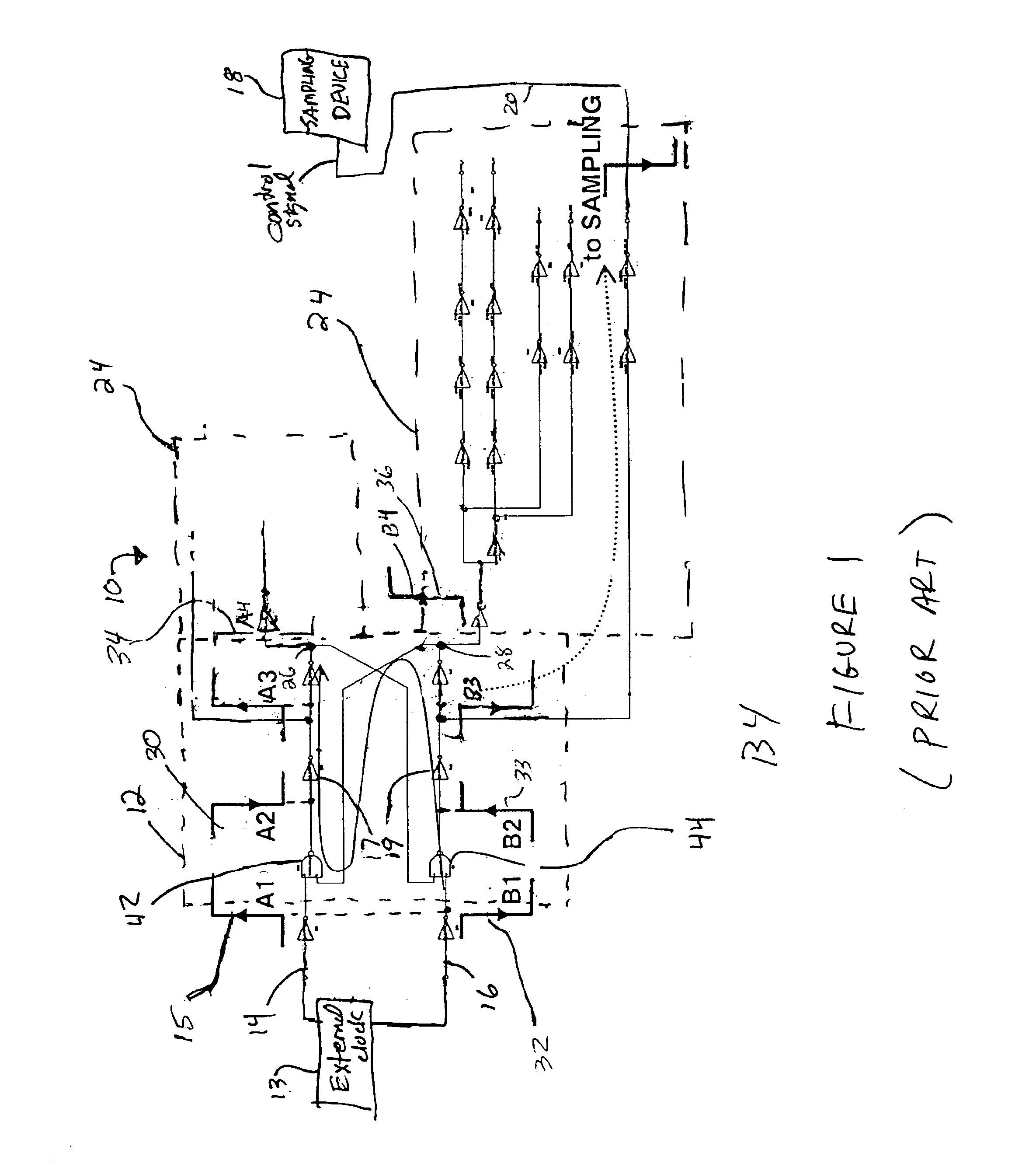 Three-transistor NAND and NOR gates for two-phase clock generators