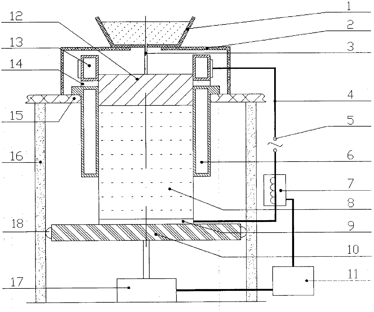 Device and method for controlling liquid level of liquid electroslag continuous casting slag pool