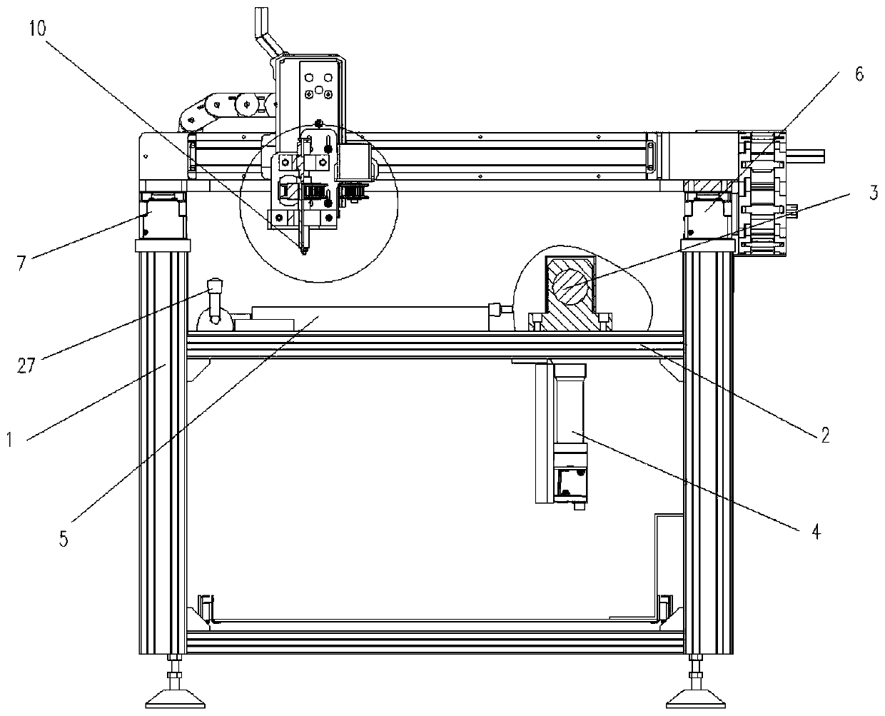 Chip pin coplanarity detection device