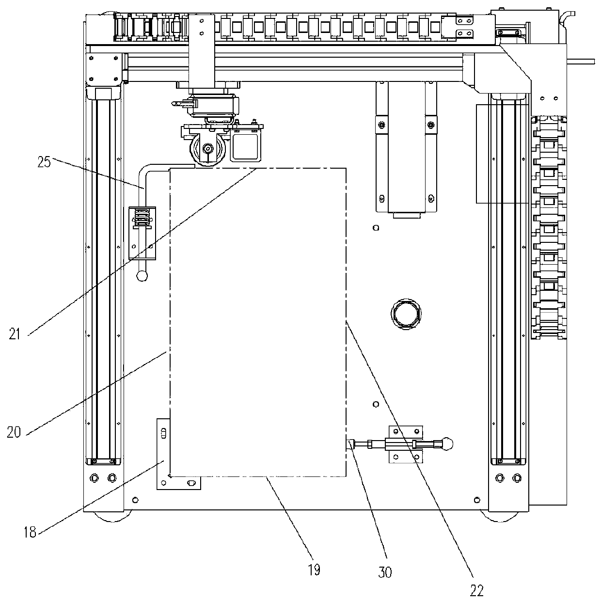 Chip pin coplanarity detection device