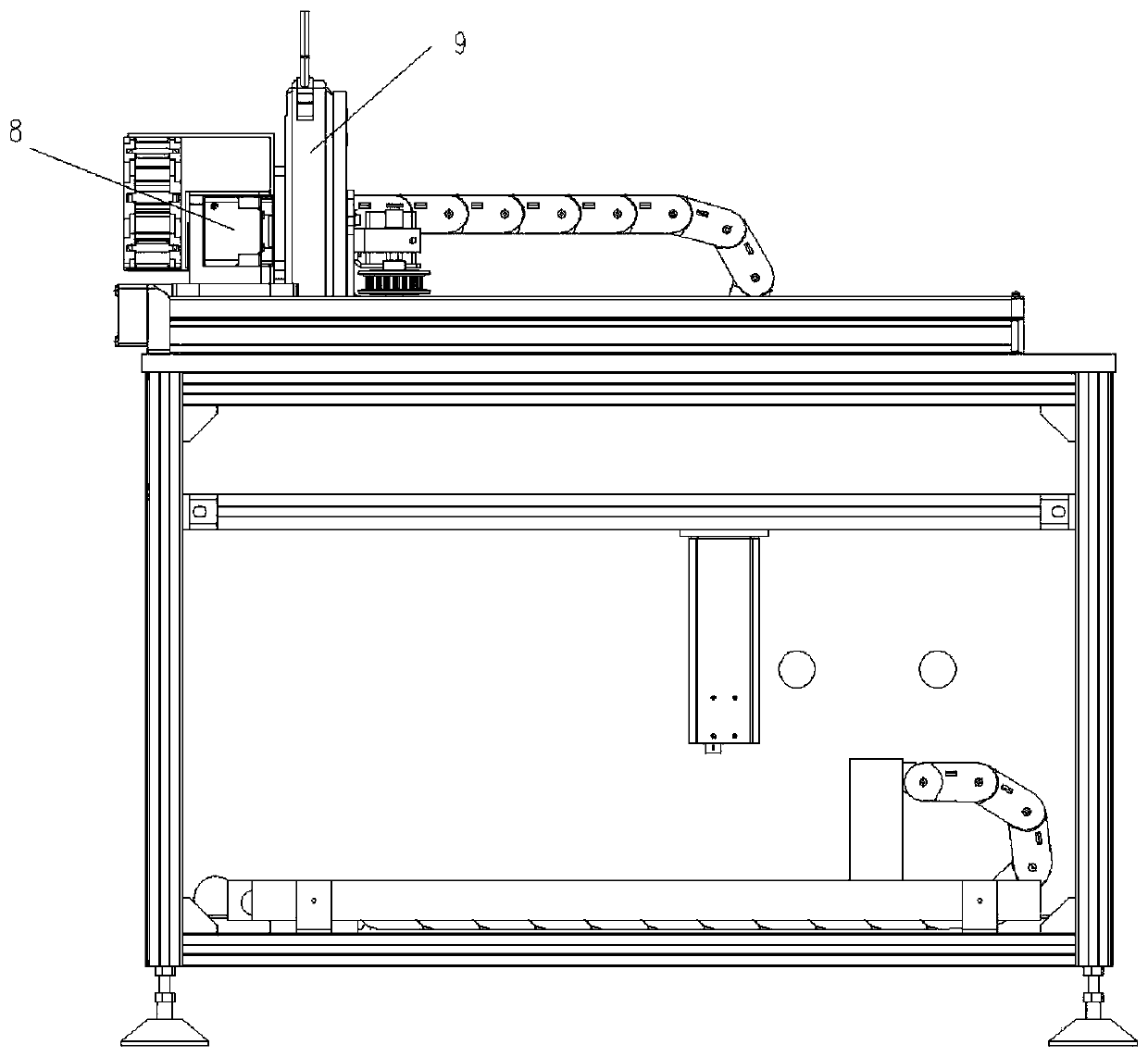 Chip pin coplanarity detection device