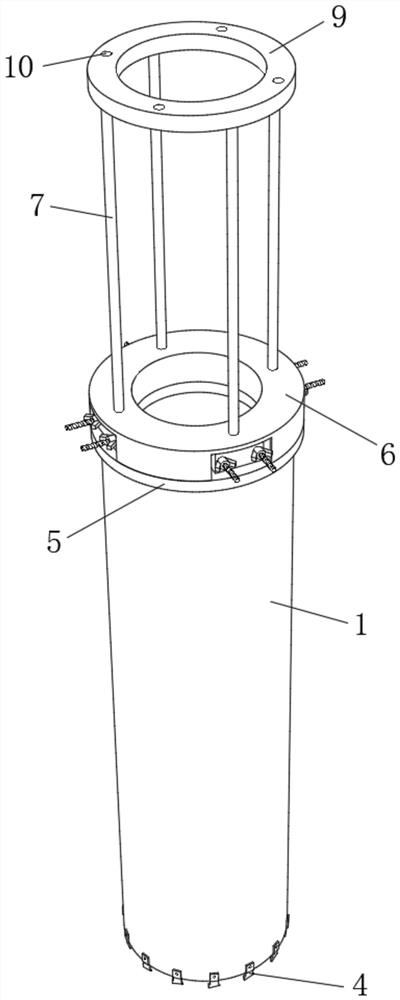 Pile casing device of full-slewing drilling machine