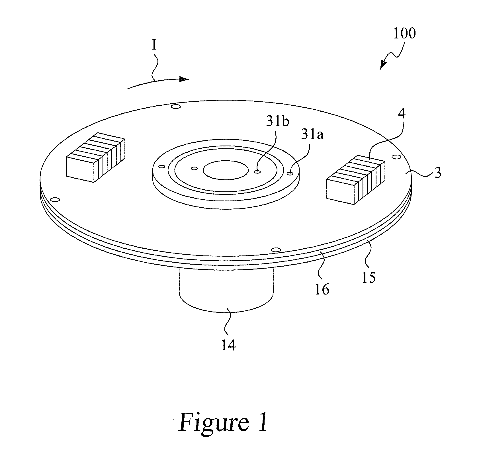 Disk-based fluid sample separation device