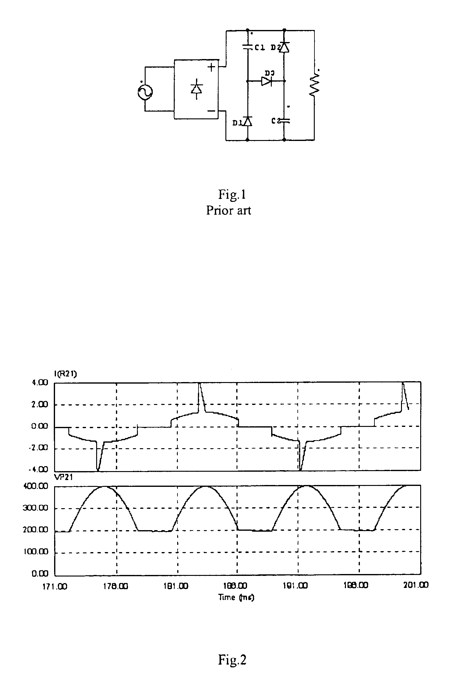 Quasi active power factor correction circuit for switching power supply