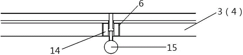 Semi-submersible wave absorbing wall suitable for offshore floating bodies