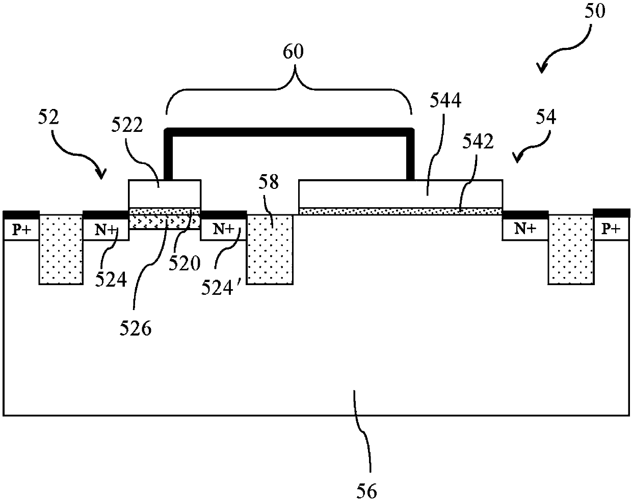 An erasing method of a single-grid non-volatile memory