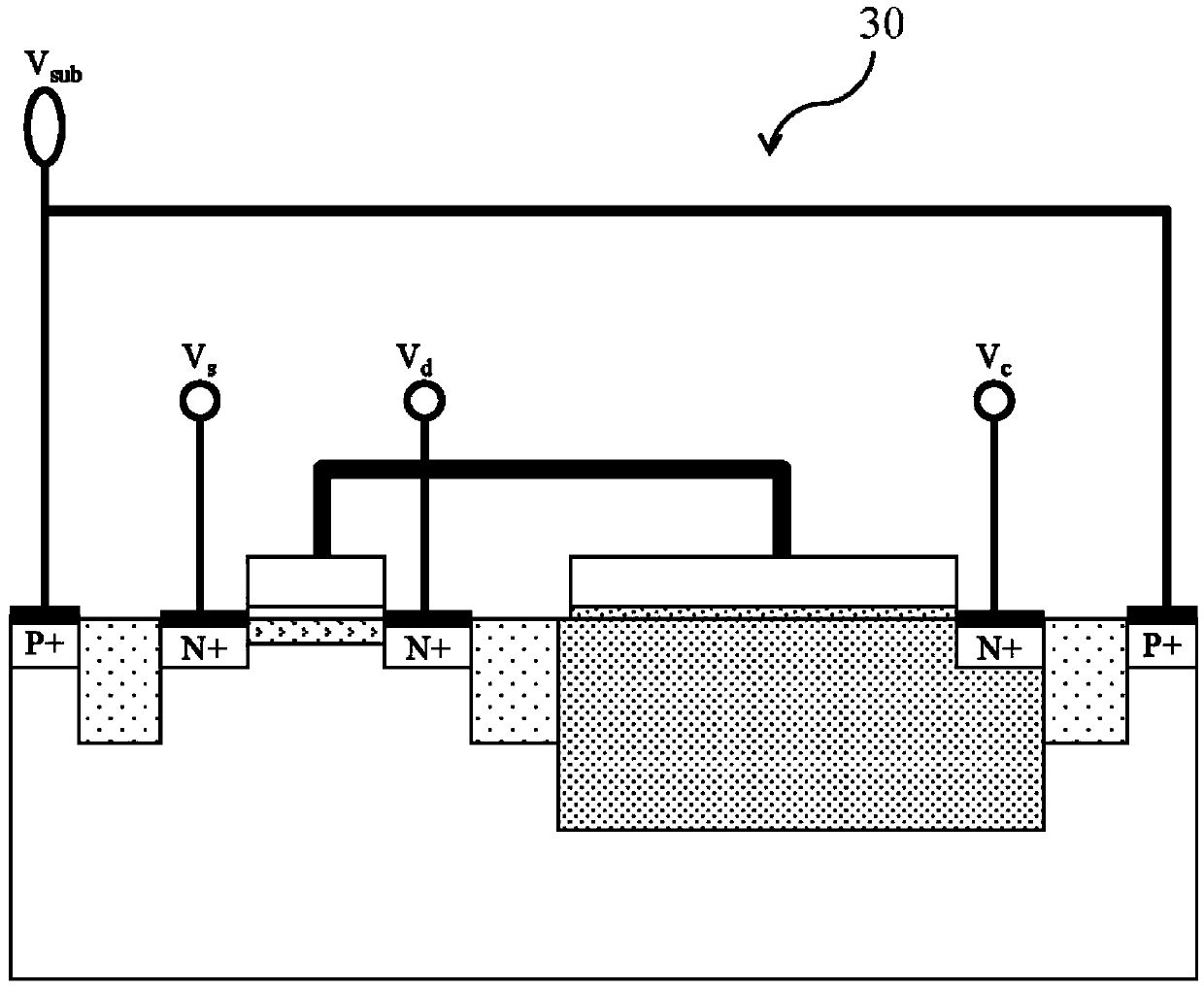 An erasing method of a single-grid non-volatile memory