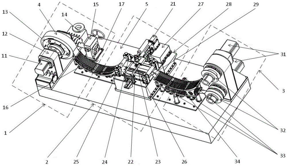 Curve cutting machine for amorphous alloy strips