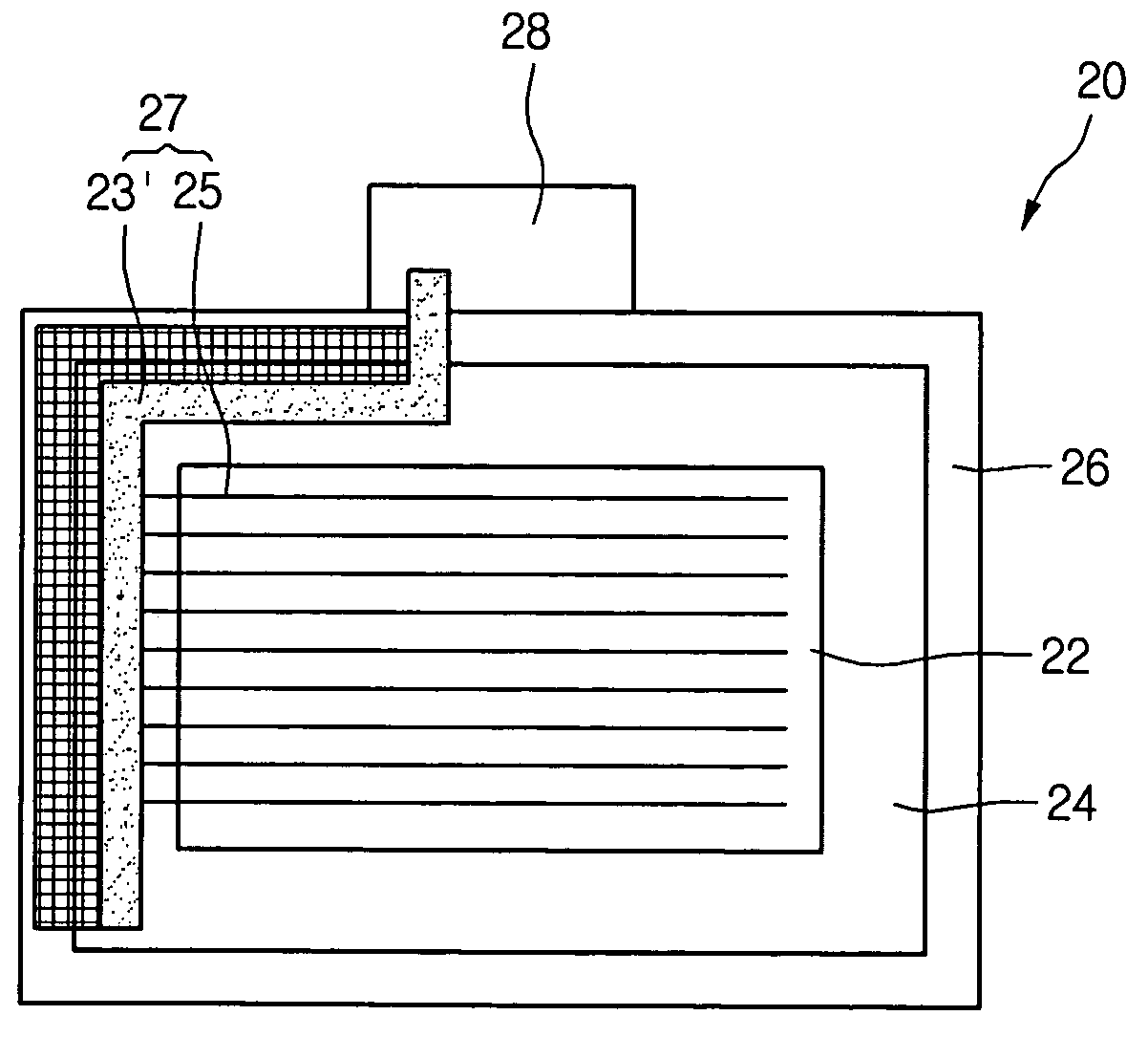 Active matrix organic light emitting display panel