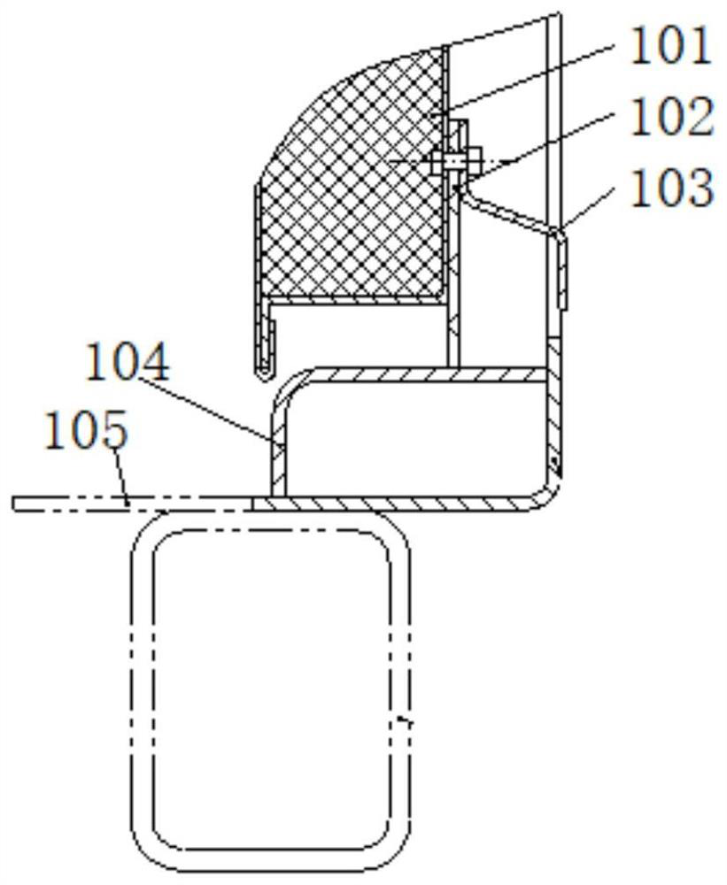 Rainproof threshold structure of railway vehicle control cabin and railway vehicle