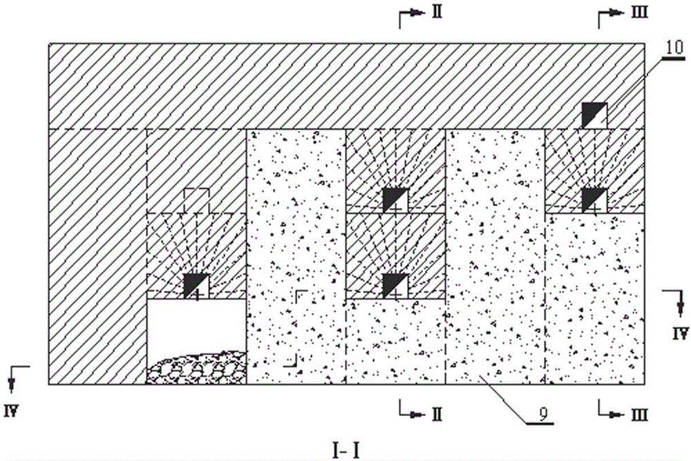 Air column well completion back coming subsequent filling mining method