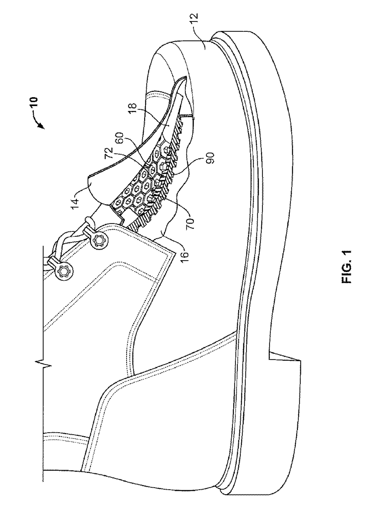 Protection devices for use in shoes or other products