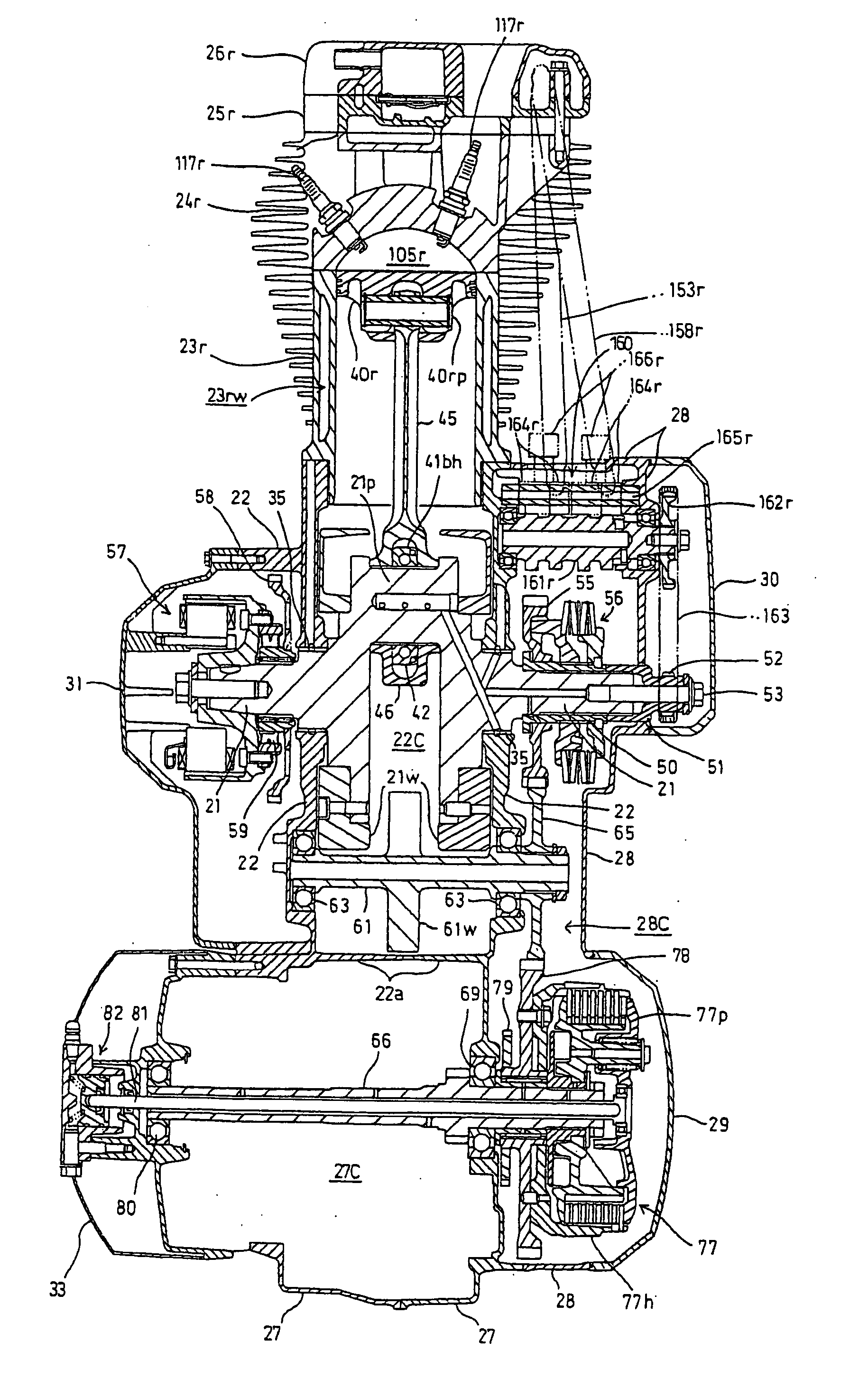 Layout structure of hydraulic control valve for valve train in internal combustion engine