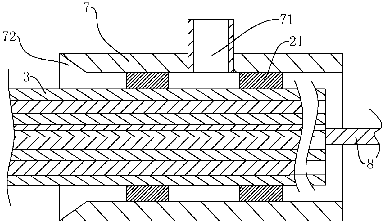 Multifunctional fireproof communication cable and armor layer installation process thereof