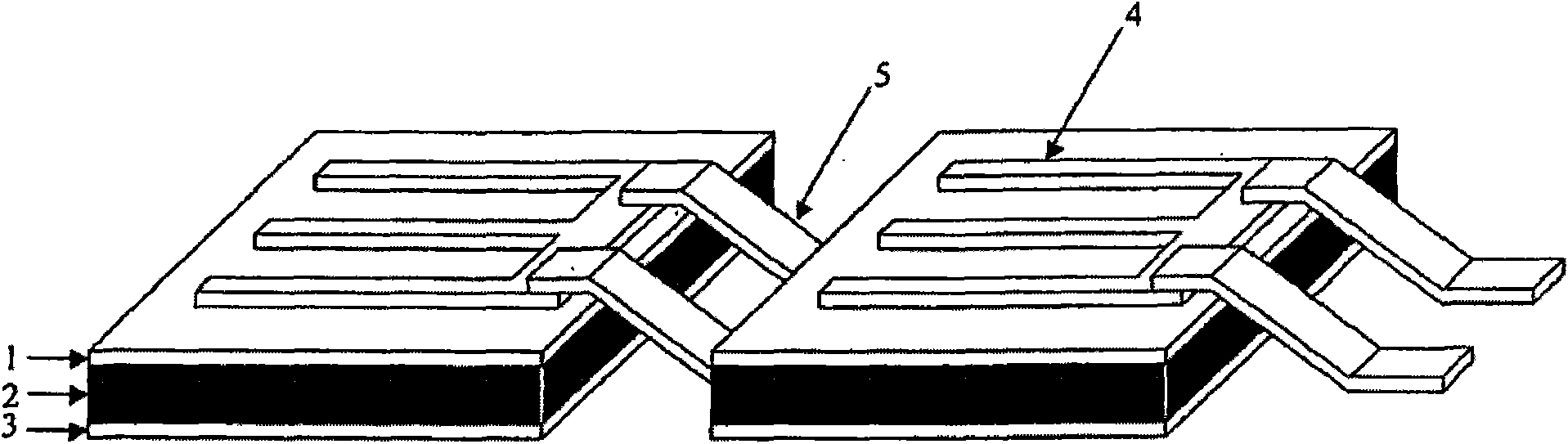 Solar module serially connected in the front